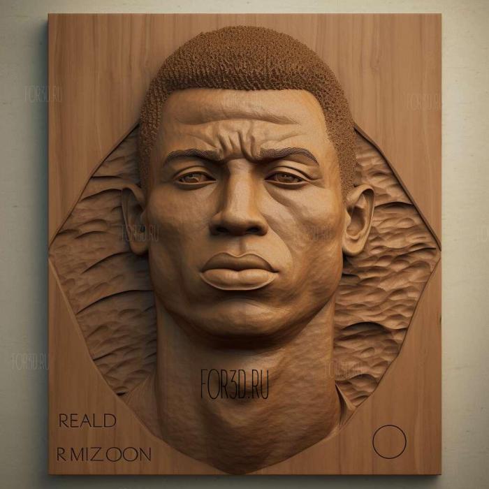 Ronaldo Nazario 3 stl model for CNC